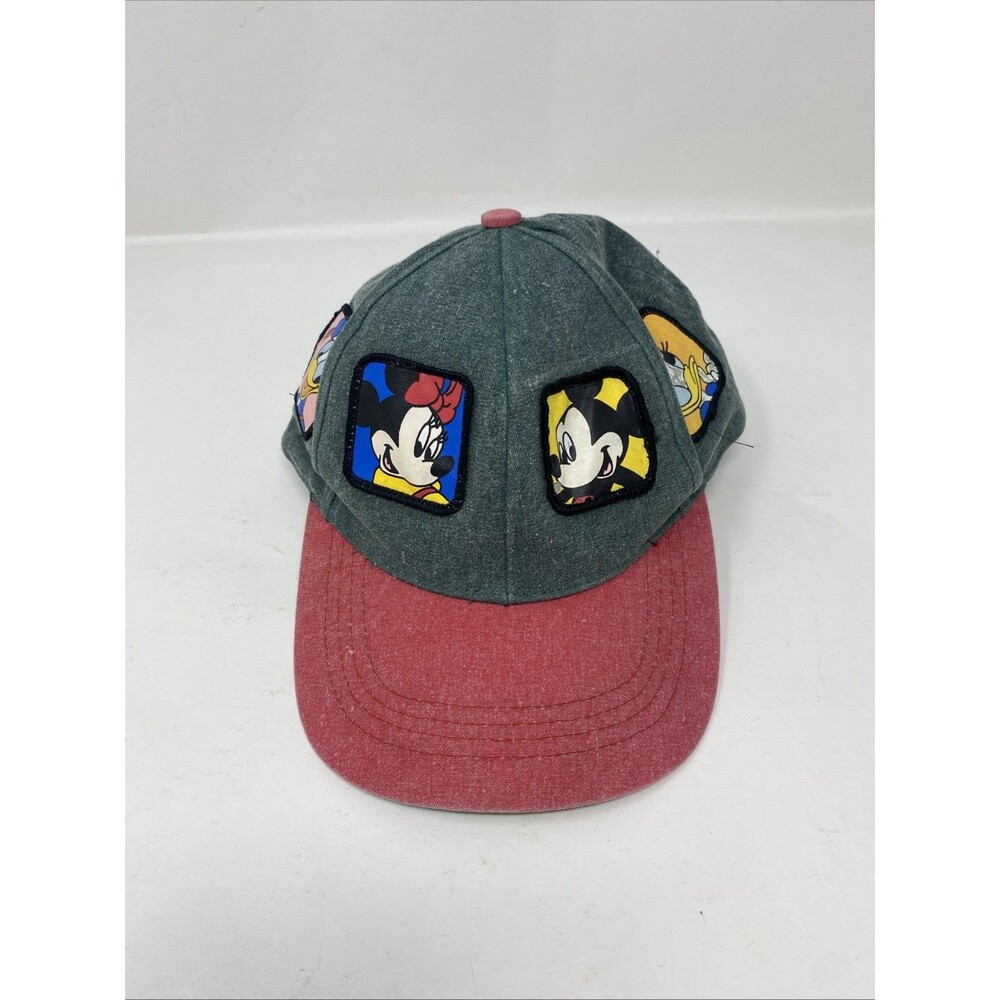 Vintage Disney Adjustable Hat 90s Mickey Minnie Daisy Donald Size 7